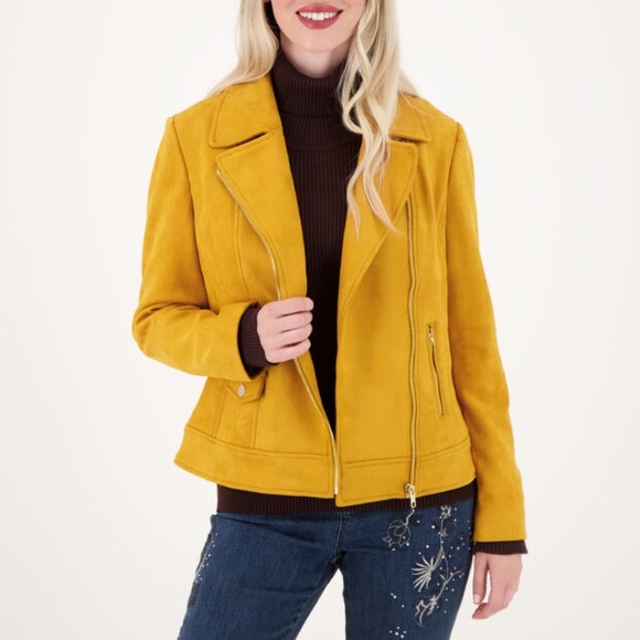 NWOT Faux Suede Jacket - Picture 2 of 7